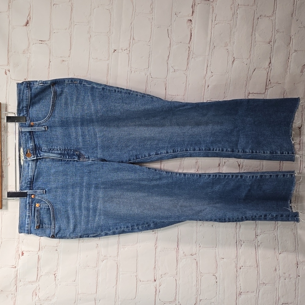 Madewell Mid Rise Kick Out Jean Non Distressed Womens Size 33